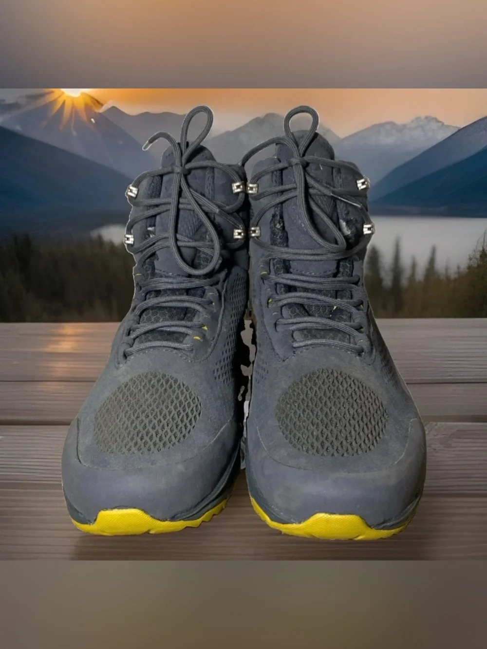 Vasque Breeze LT NTX Men's 11.5Hiking Shoes Mid Running Trail Blue Vibram
